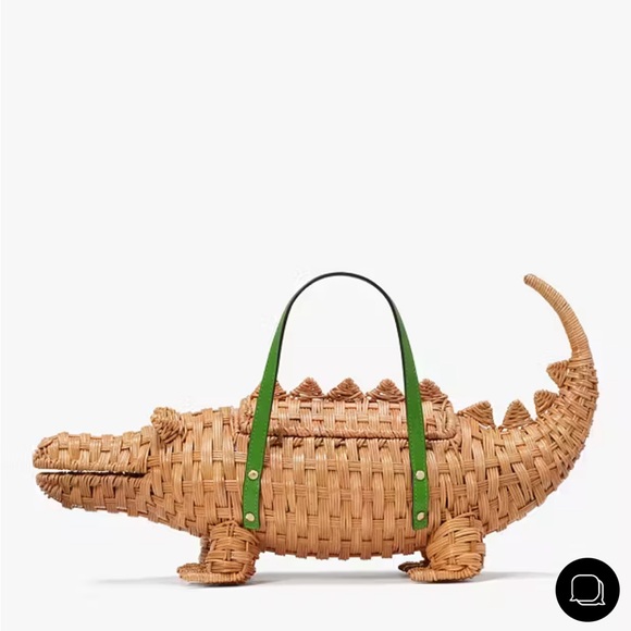 NWT - Kate spade 3D alligator wicker bag - Picture 3 of 10